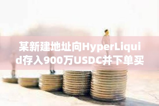 某新建地址向HyperLiquid存入900萬USDC并下單買入HYPE和FARTCOIN