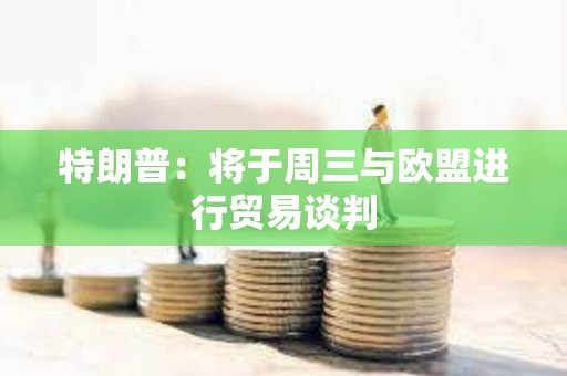 特朗普：將于周三與歐盟進行貿易談判
