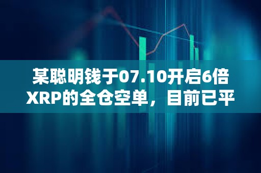 某聰明錢于07.10開啟6倍XRP的全倉空單，目前已平倉割肉并虧損644.8萬美元