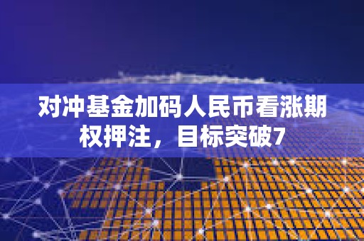 對沖基金加碼人民幣看漲期權押注，目標突破7