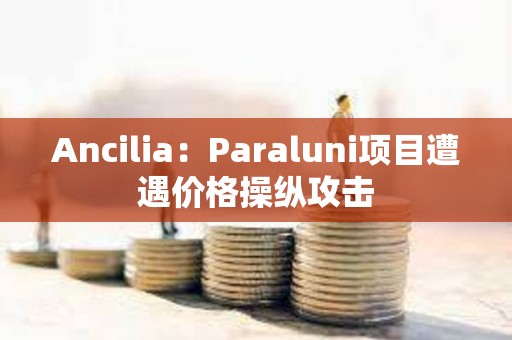 Ancilia：Paraluni項目遭遇價格操縱攻擊