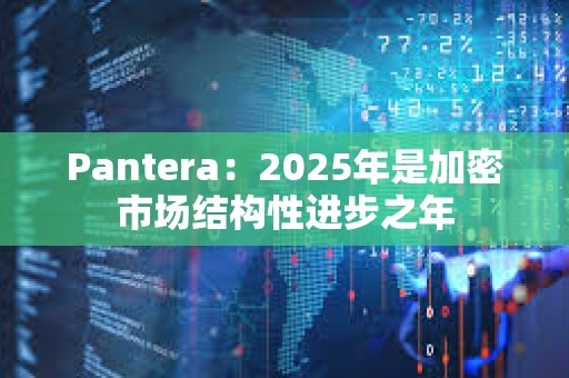 Pantera:2025年是加密市場結構性進步之年 Pantera:2025年是加密市場結構性進步之年