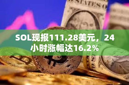 SOL現(xiàn)報(bào)111.28美元，24小時(shí)漲幅達(dá)16.2%