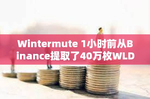 Wintermute 1小時前從Binance提取了40萬枚WLD