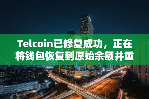Telcoin已修復成功，正在將錢包恢復到原始余額并重新啟用服務