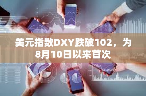 美元指數DXY跌破102，為8月10日以來首次
