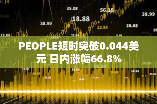 PEOPLE短時突破0.044美元 日內漲幅66.8%