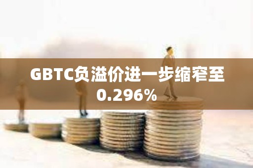 GBTC負溢價進一步縮窄至0.296%