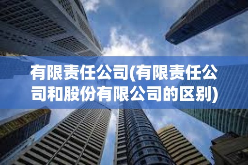 有限責(zé)任公司(有限責(zé)任公司和股份有限公司的區(qū)別)