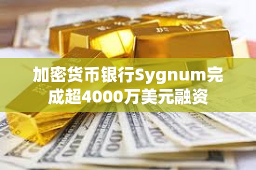 加密貨幣銀行Sygnum完成超4000萬美元融資