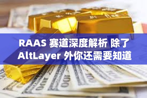 RAAS 賽道深度解析 除了 AltLayer 外你還需要知道哪些項目