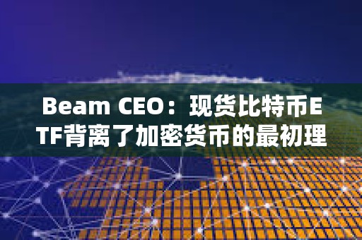 Beam CEO：現貨比特幣ETF背離了加密貨幣的最初理想
