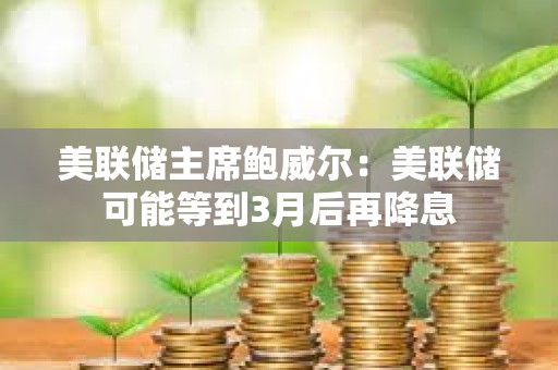 美聯儲主席鮑威爾：美聯儲可能等到3月后再降息