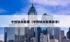中核鈦白股票（中核鈦白股票前景）