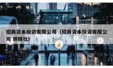 招商資本投資有限公司（招商資本投資有限公司 供銷社）