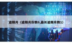 逾期月（逾期月份數(shù)6,最長逾期月數(shù)1）