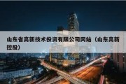 山東省高新技術投資有限公司網站（山東高新控股）