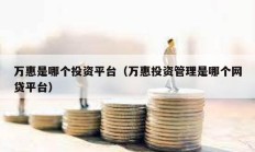 萬惠是哪個投資平臺（萬惠投資管理是哪個網貸平臺）