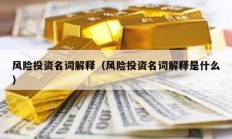 風(fēng)險(xiǎn)投資名詞解釋（風(fēng)險(xiǎn)投資名詞解釋是什么）