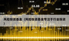 風(fēng)險(xiǎn)投資基金（風(fēng)險(xiǎn)投資基金專注于行業(yè)投資）