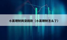小贏理財(cái)網(wǎng)貸回款（小贏理財(cái)怎么了）