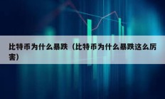 比特幣為什么暴跌（比特幣為什么暴跌這么厲害）