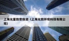 上海元量致世投資（上海元致環(huán)境科技有限公司）