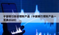 中國銀行投資理財產品（中國銀行理財產品一覽表2020）