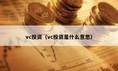 vc投資（vc投資是什么意思）