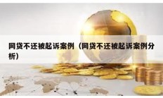 網(wǎng)貸不還被起訴案例（網(wǎng)貸不還被起訴案例分析）