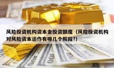 風(fēng)險(xiǎn)投資機(jī)構(gòu)資本金投資額度（風(fēng)險(xiǎn)投資機(jī)構(gòu)對(duì)風(fēng)險(xiǎn)資本運(yùn)作有哪幾個(gè)階段?）