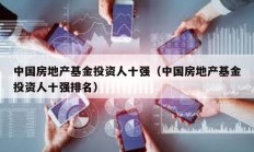 中國房地產(chǎn)基金投資人十強(qiáng)（中國房地產(chǎn)基金投資人十強(qiáng)排名）