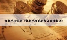 分期手機逾期（分期手機逾期多久會被起訴）