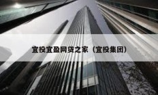 宜投宜盈網貸之家（宜投集團）