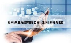 杉杉創業投資有限公司（杉杉創投項目）