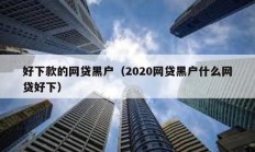 好下款的網貸黑戶（2020網貸黑戶什么網貸好下）
