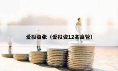 愛(ài)投資張（愛(ài)投資12名高管）