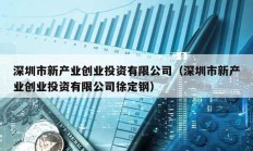 深圳市新產(chǎn)業(yè)創(chuàng)業(yè)投資有限公司（深圳市新產(chǎn)業(yè)創(chuàng)業(yè)投資有限公司徐定鋼）