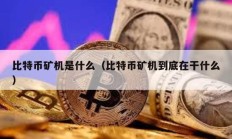 比特幣礦機是什么（比特幣礦機到底在干什么）