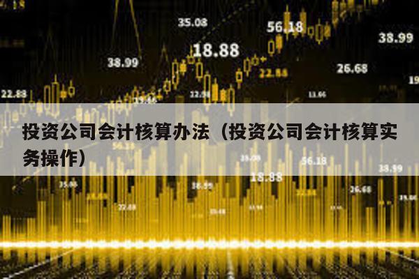 投資公司會計核算辦法(投資公司會計核算實務操作)