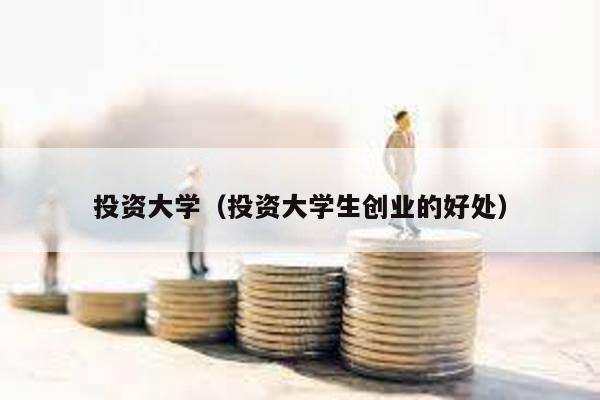 投資大學(xué)(投資大學(xué)生創(chuàng)業(yè)的好處)