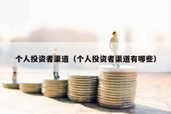 個(gè)人投資者渠道(個(gè)人投資者渠道有哪些)