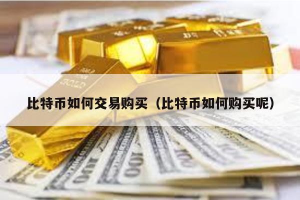 比特幣如何交易購買(比特幣如何購買呢)