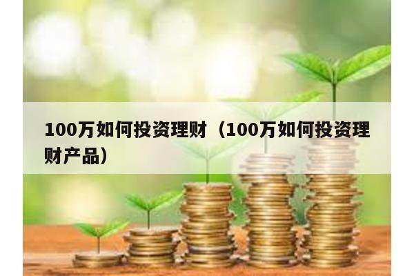 100萬如何投資理財(100萬如何投資理財產品)