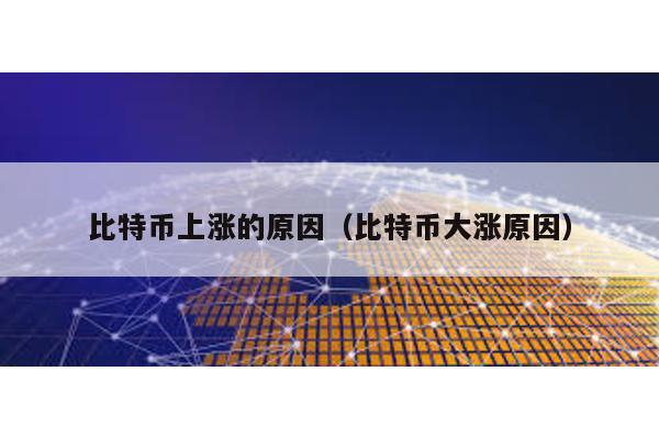 比特幣上漲的原因(比特幣大漲原因)