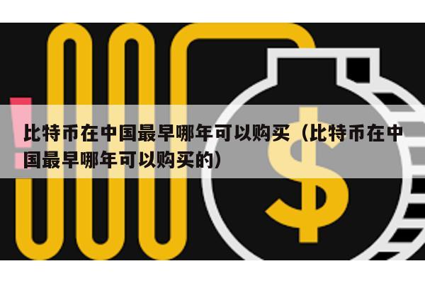 比特幣在中國最早哪年可以購買(比特幣在中國最早哪年可以購買的)