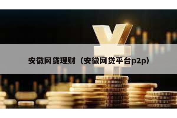 安徽網貸理財(安徽網貸平臺p2p)