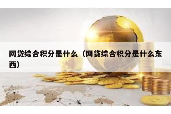 網貸綜合積分是什么(網貸綜合積分是什么東西)