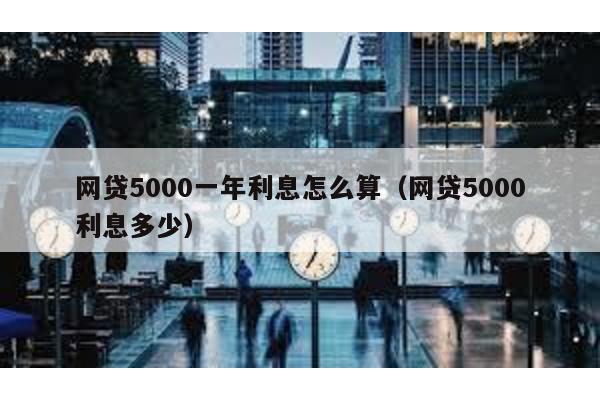 網(wǎng)貸5000一年利息怎么算(網(wǎng)貸5000利息多少)