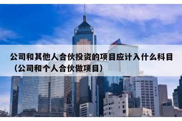 公司和其他人合伙投資的項目應計入什么科目(公司和個人合伙做項目)